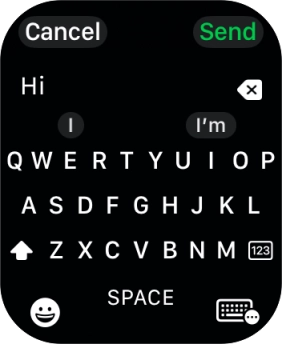 Press the input icon.