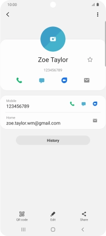 Press the call icon next to the required number.
