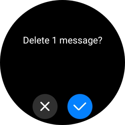 Press the confirm icon.