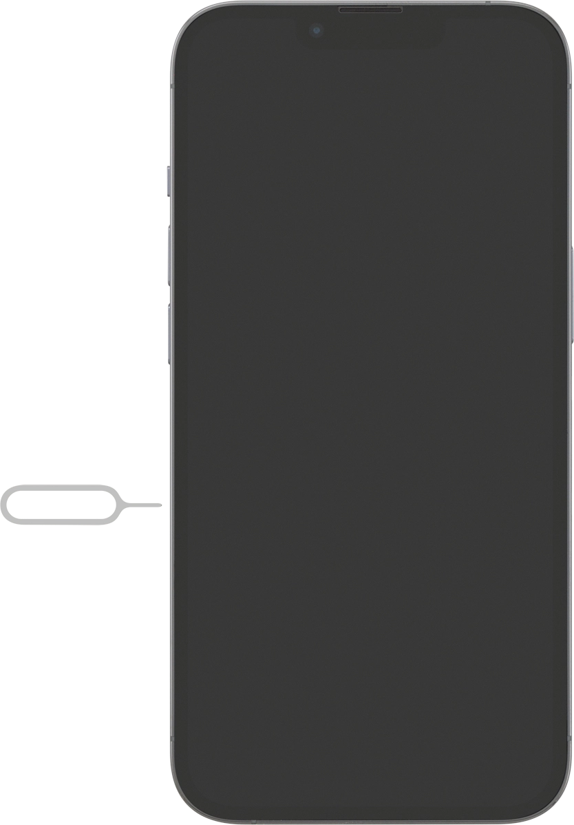 Find the opener for the SIM holder.