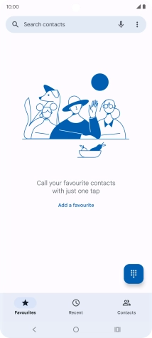 Press the menu icon.