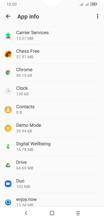 Press the required app.