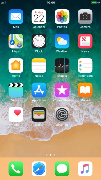 When the battery charging icon is displayed, the battery is charging.