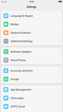 Press Accounts and Sync.