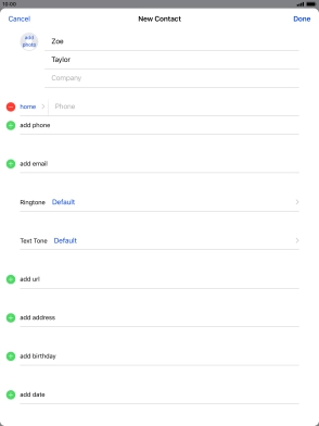 Press Phone and key in the required phone number.