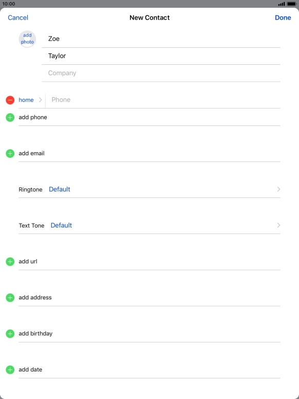 Press Phone and key in the required phone number.