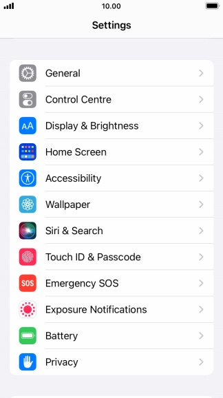Press Touch ID & Passcode.
