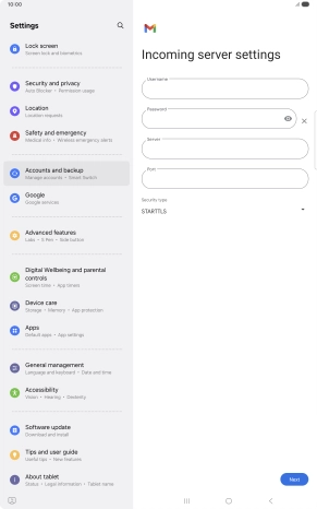 Press the field below 