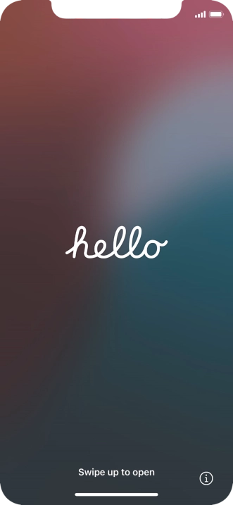 Slide your finger upwards starting from the bottom of the screen.