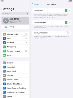 Press the indicator next to Press the indicator next to