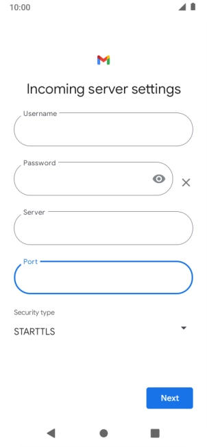 Press the drop down list below 