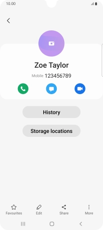 Press the Home key to return to the home screen.