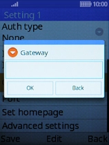 Key in 10.202.002.060 and press the Left selection key.