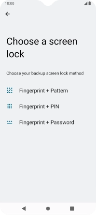 Press the required phone lock code and follow the instructions on the screen to create an additional phone lock code.