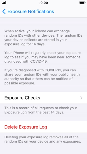 Press Delete Exposure Log.
