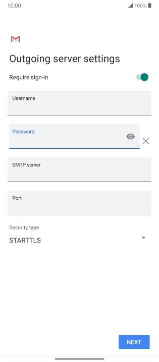 Press the field below 