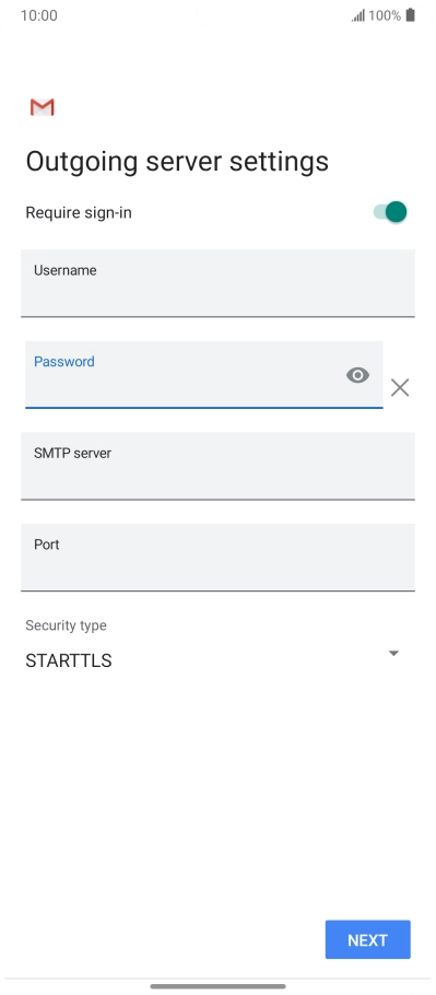 Press the field below 