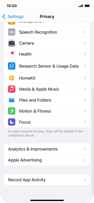 Press Record App Activity.