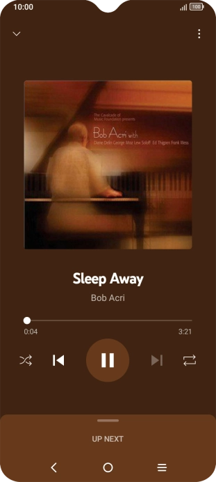 Press arrow right to go to the next audio file.