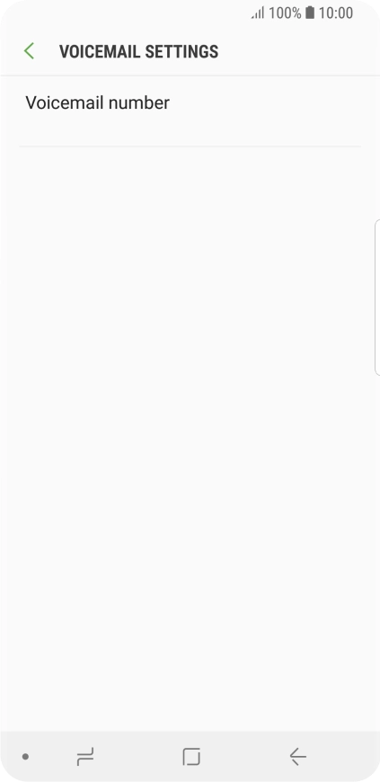 Press Voicemail number.