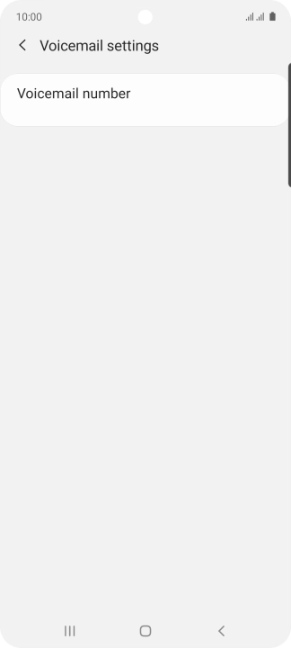 Press Voicemail number.