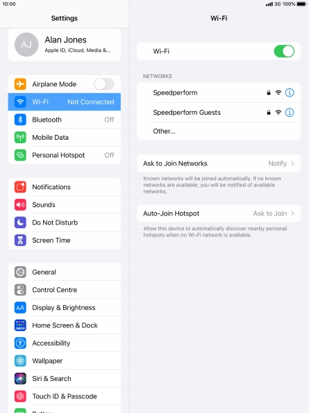 Press the required Wi-Fi network and key in the password for the Wi-Fi network. Press the required Wi-Fi network and key in the password for the Wi-Fi network.