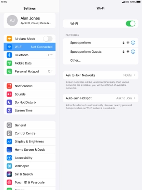 Press the required Wi-Fi network and key in the password for the Wi-Fi network. Press the required Wi-Fi network and key in the password for the Wi-Fi network.