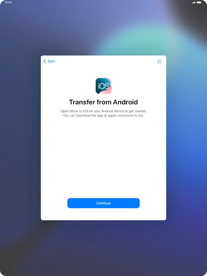 To transfer content to your tablet, you need to install the app To transfer content to your tablet, you need to install the app