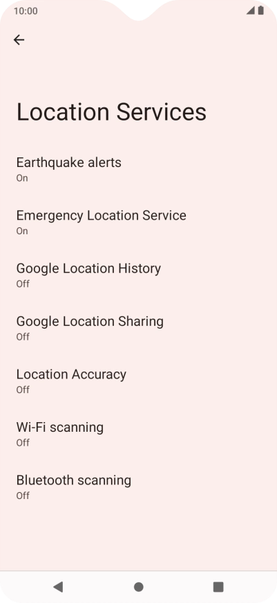 Press Location Accuracy.