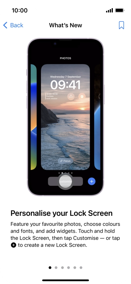 Slide your finger upwards starting from the bottom of the screen to return to the home screen.