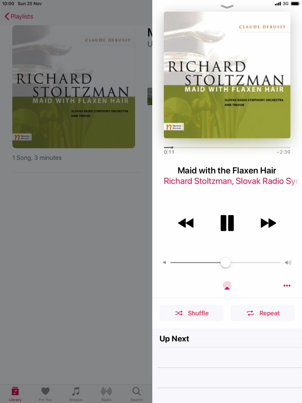 Press arrow right to go to the next audio file. Press arrow right to go to the next audio file.