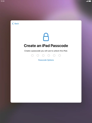 Press Passcode Options.