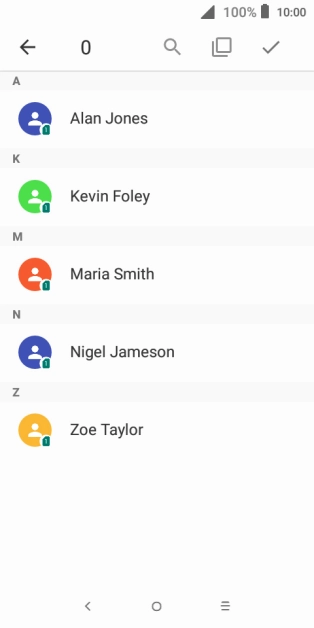 Press the select all icon.