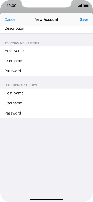 Press Save. Your email account has now been set up. To select more settings for incoming and outgoing server, proceed with the following steps.
