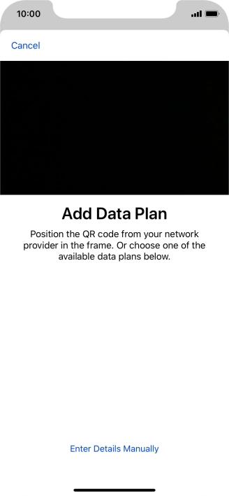 Place the QR code inside the phone camera frame to scan the code.