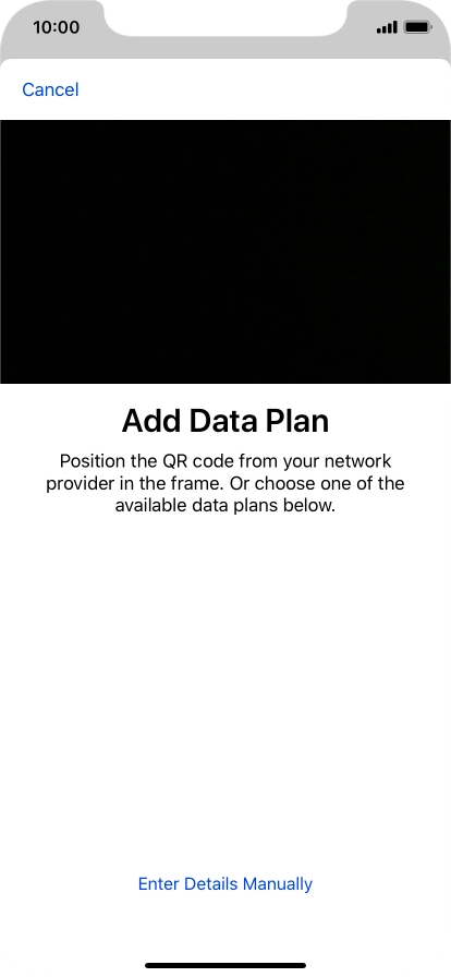 Place the QR code inside the phone camera frame to scan the code.