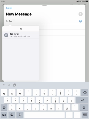 Press the required contact. Press the required contact.