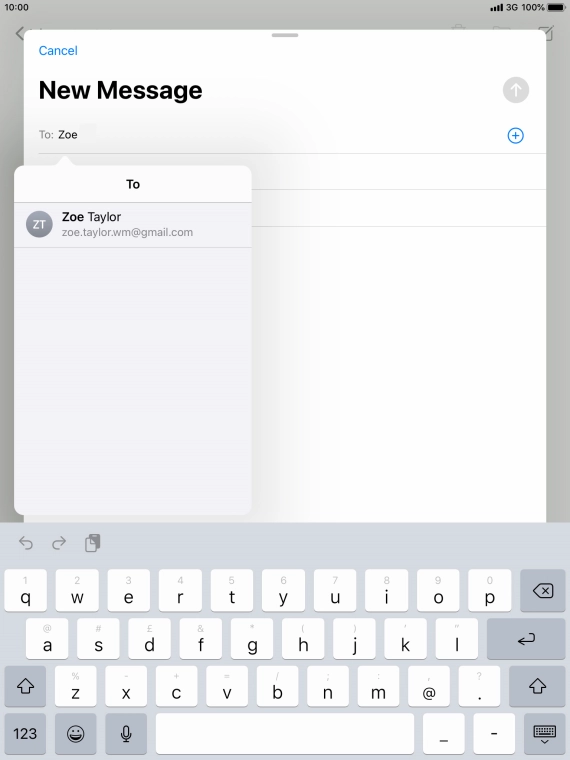 Press the required contact. Press the required contact.