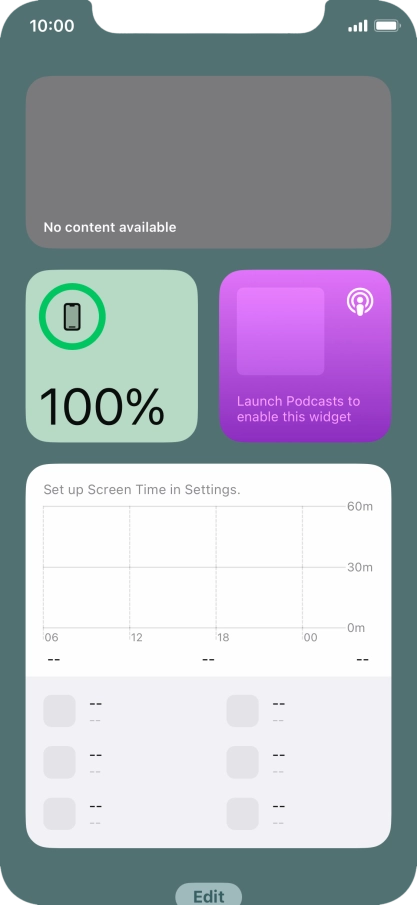 Slide your finger upwards on the screen.
