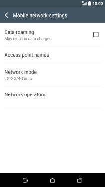 Press Access point names.