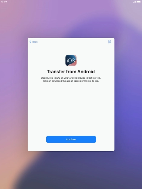 To transfer content to your tablet, you need to install the app 