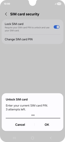 Key in your PIN and press OK.
