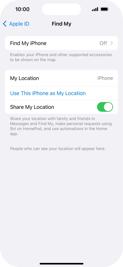 Press Find My iPhone.