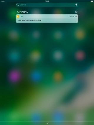 Press the required notification and follow the instructions on the screen to use the selected function.