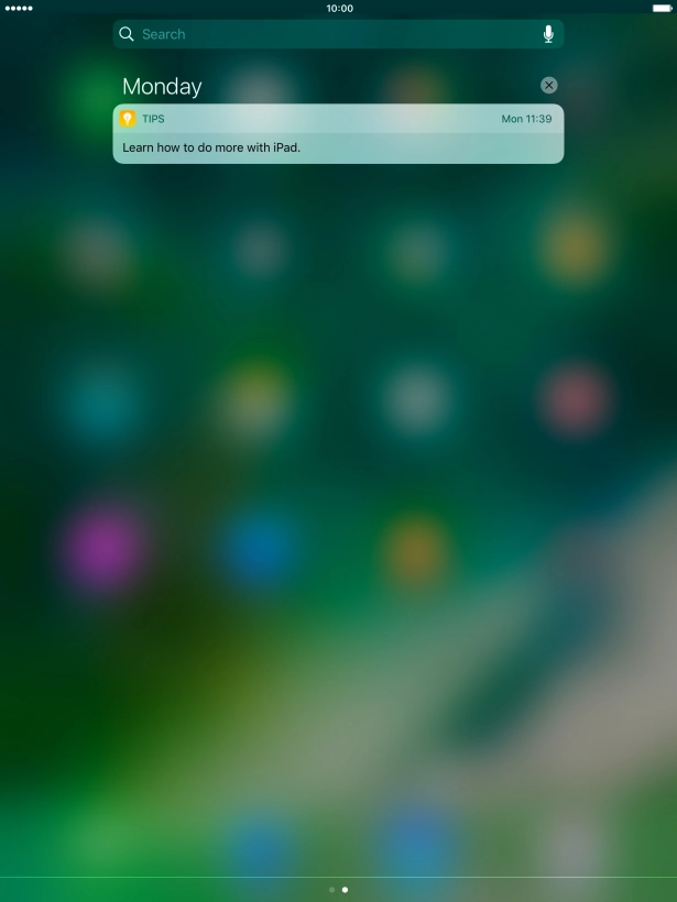 Press the required notification and follow the instructions on the screen to use the selected function.