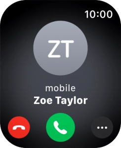 Press the Digital Crown when you get a call. Press the Digital Crown when you get a call.