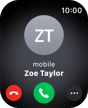 Press the Digital Crown when you get a call. Press the Digital Crown when you get a call.