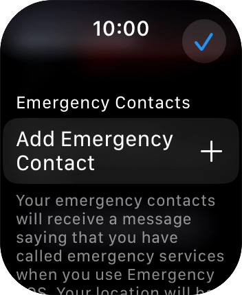 Press Add Emergency Contact and follow the instructions on the screen to key in your emergency info and emergency contacts. Press Add Emergency Contact and follow the instructions on the screen to key in your emergency info and emergency contacts.
