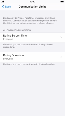 Press During Screen Time.