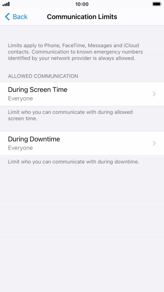 Press During Screen Time.